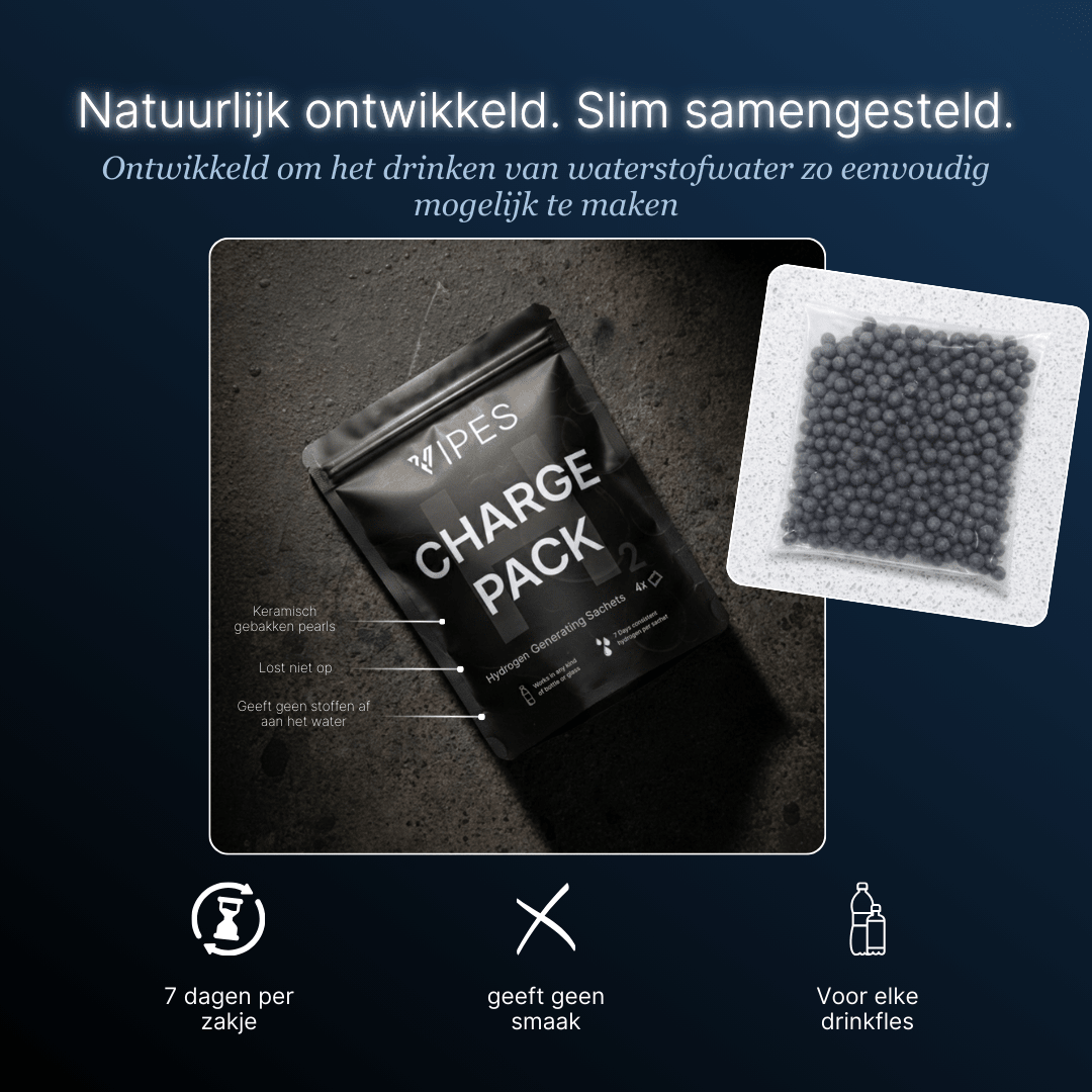 Vipes H₂ Charge Pack - Zakjes die gewoon water omzetten in waterstofwater