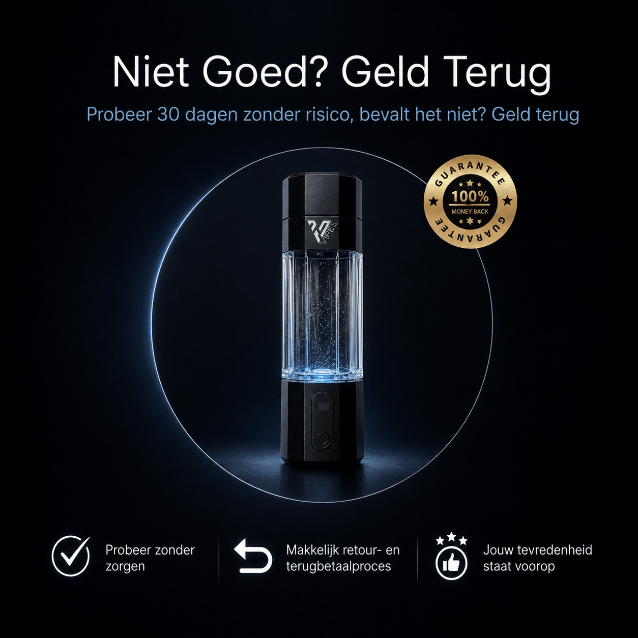 Vipes Hydrogen Water Fles – Meer Energie en Betere Focus