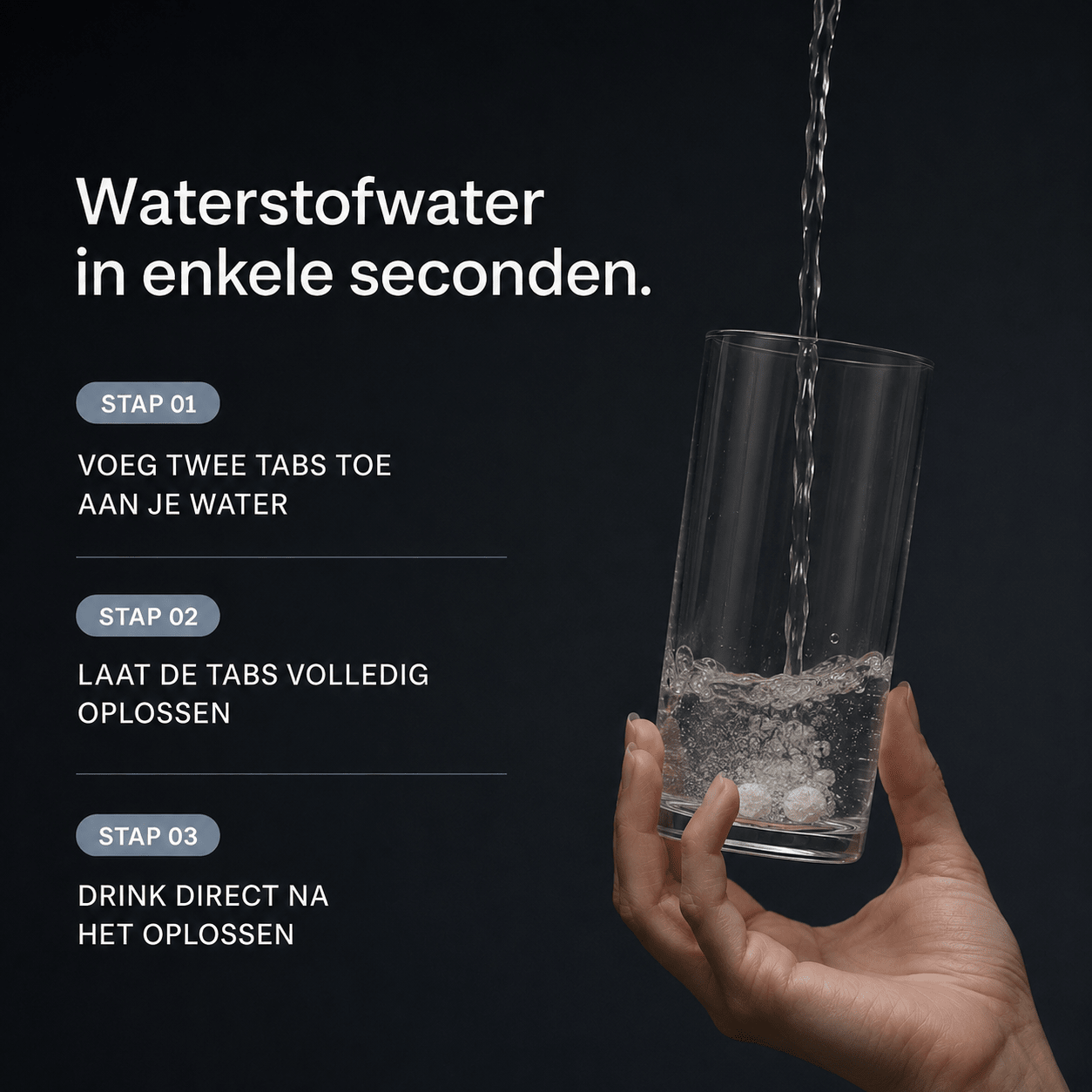Vipes H₂ Tabs - Bruistabletten voor Waterstofrijk Water