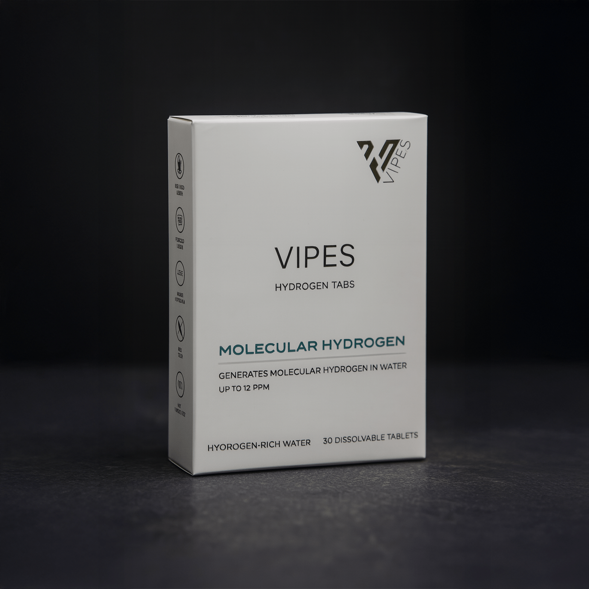 Vipes H2 Tabs - Bruistabletten voor Waterstofrijk Water, Makkelijk en Compact