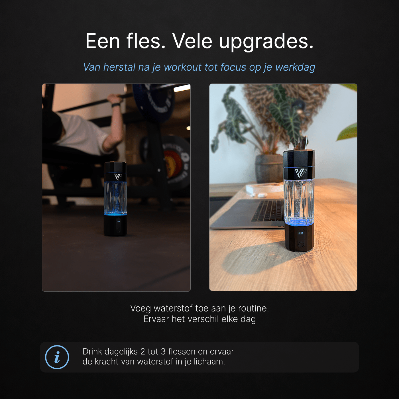 Vipes Hydrogen Water Fles – Meer Energie en Betere Focus