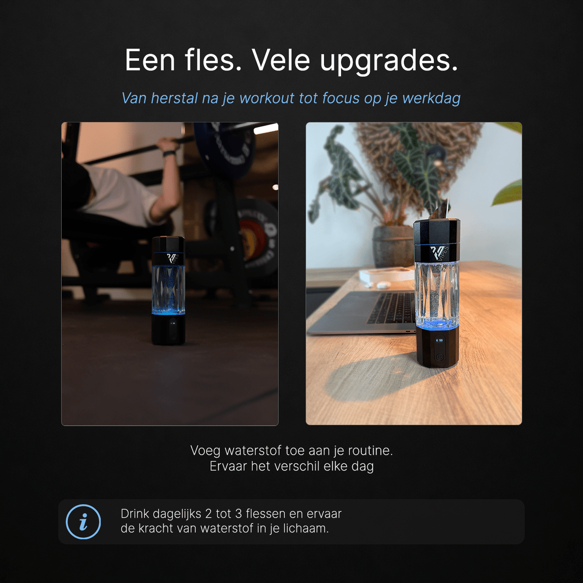 Vipes Hydrogen Water Fles – Meer Energie en Betere Focus