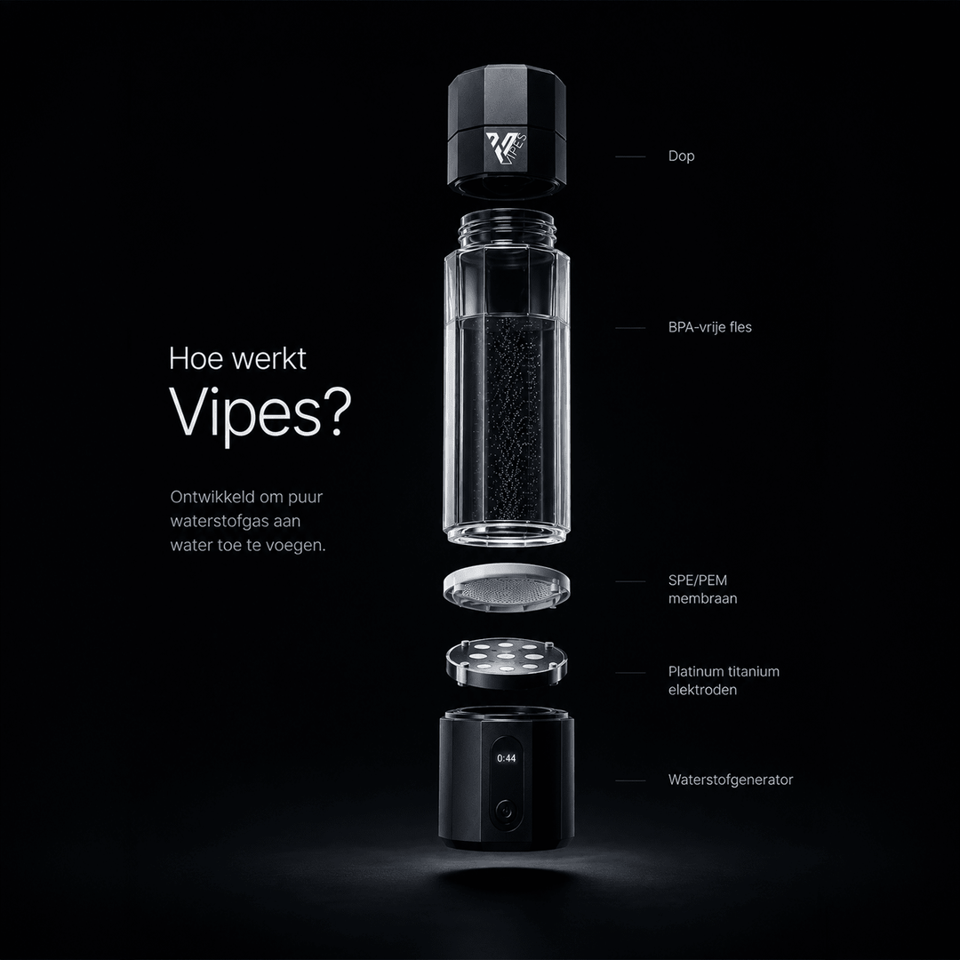 Uitleg over waterstof en de Vipes Hydrogen Fles