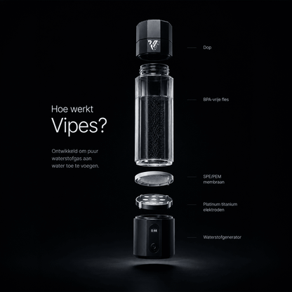 Vipes Hydrogen Water Fles – Meer Energie en Betere Focus
