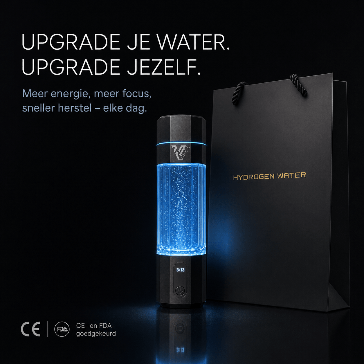 Vipes Hydrogen Water Fles – Meer Energie en Betere Focus